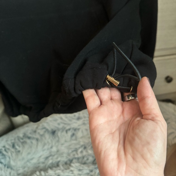 Black Oversized Southwest Cinched Hoodie - Picture 2 of 5